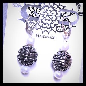 Floral Globe Earrings
